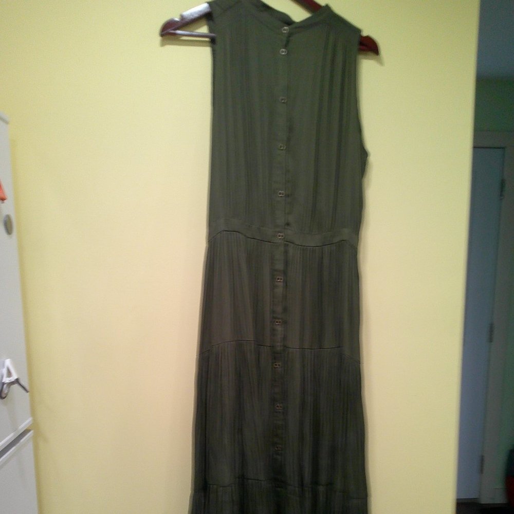 Khaki long duster/dress